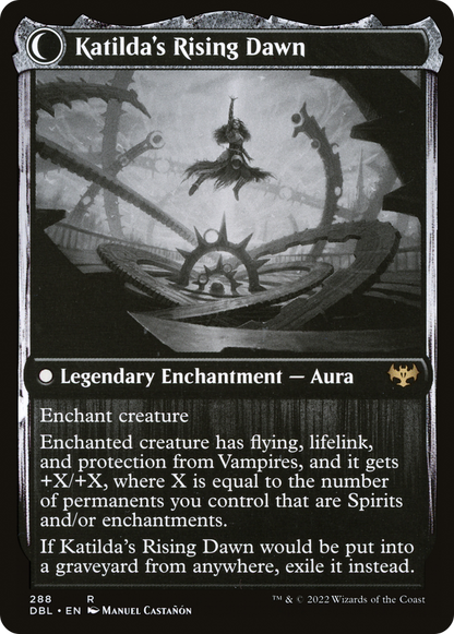 Katilda, Dawnhart Martyr (DBL-288) - Innistrad: Double Feature: (Double Faced Transform) Foil