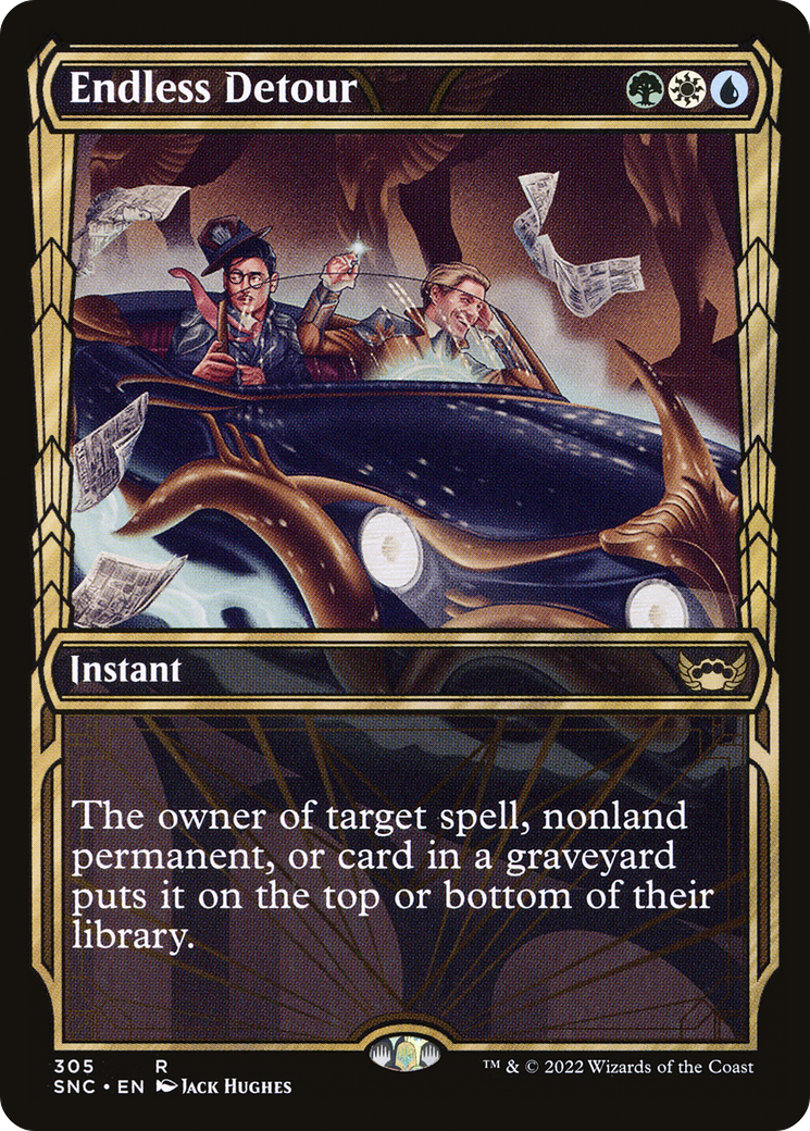 Endless Detour (Showcase) (SNC-305) - Streets of New Capenna: (Showcase) Foil