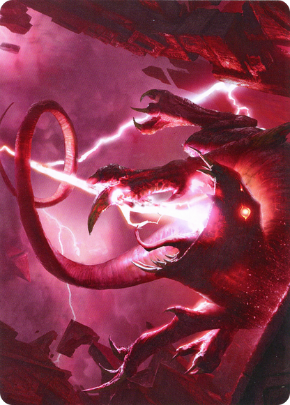 Thundering Rebuke // Thundering Rebuke (AZNR-068) - Zendikar Rising Art Series (Borderless)