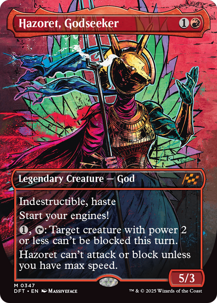 Hazoret, Godseeker (Borderless) (DFT-347) - Aetherdrift