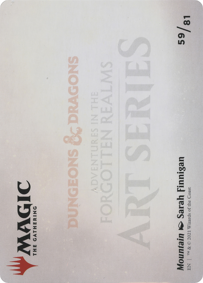Mountain // Mountain (AAFR-059) - Adventures in the Forgotten Realms Art Series (Borderless) Foil