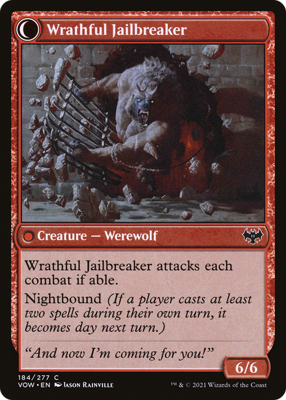 Weary Prisoner (VOW-184) - Innistrad: Crimson Vow: (Double Faced Transform)