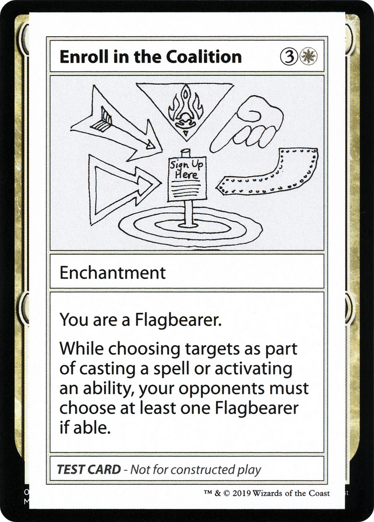 Enroll in the Coalition (No PW Symbol) (CMB1-) - Mystery Booster Playtest Cards 2021