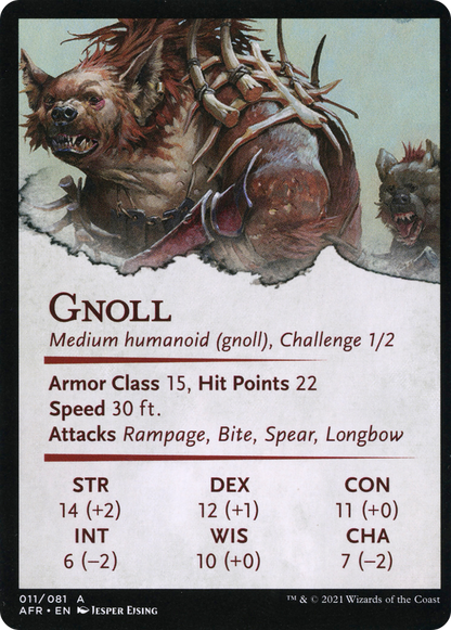 Gnoll Hunter // Gnoll Hunter (AAFR-011) - Adventures in the Forgotten Realms Art Series (Borderless)