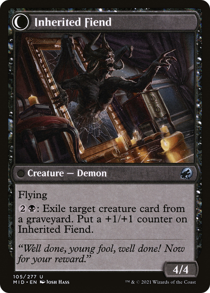 Heirloom Mirror (MID-105) - Innistrad: Midnight Hunt: (Double Faced Transform) Foil