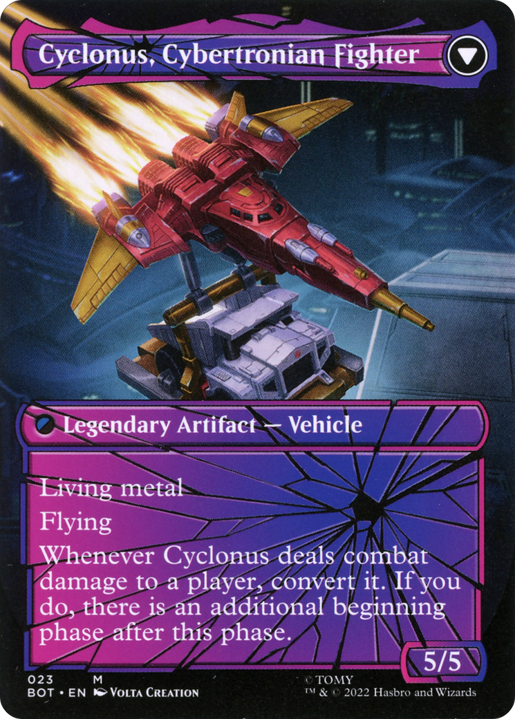 Cyclonus, the Saboteur (Shattered Glass) (BOT-023) - Transformers: (convertdfc, shatteredglass) (Borderless)