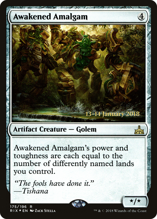 Awakened Amalgam (PRE-175) - Rivals of Ixalan Promos Foil