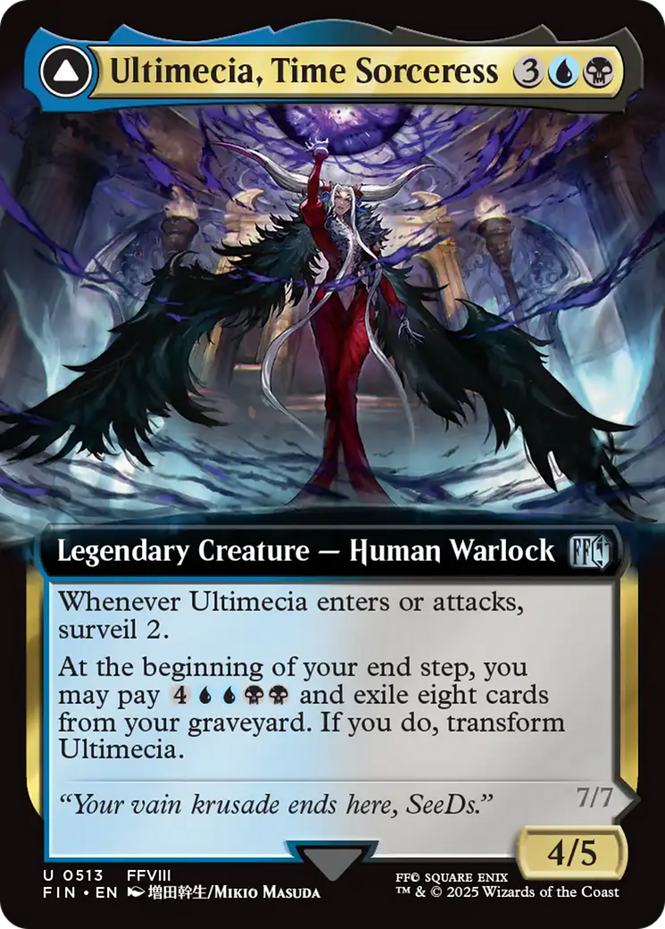 Ultimecia, Time Sorceress (Extended Art) (FIN-513) - FINAL FANTASY: (Extended Art) Foil