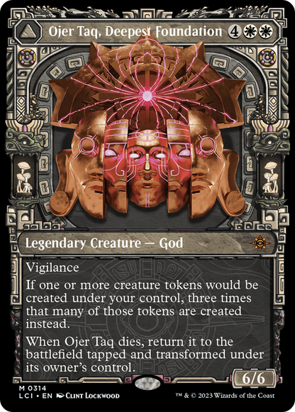 Ojer Taq, Deepest Foundation (Showcase) (LCI-314) - The Lost Caverns of Ixalan: (Showcase) Foil