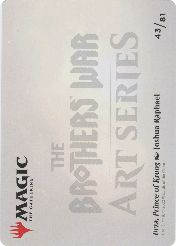 Urza, Prince of Kroog // Urza, Prince of Kroog (ABRO-043) - The Brothers' War Art Series (Borderless) Foil