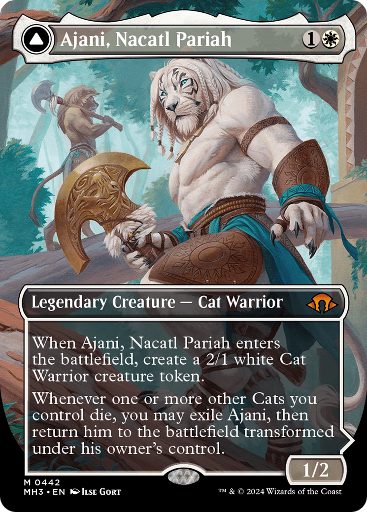 Ajani, Nacatl Pariah (Borderless) (MH3-442) - Modern Horizons 3