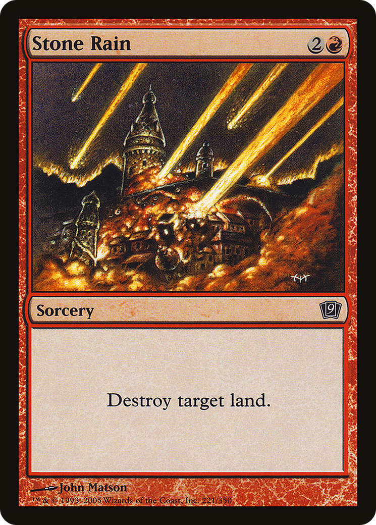 Stone Rain (9ED-221★) - 9th Edition Foil