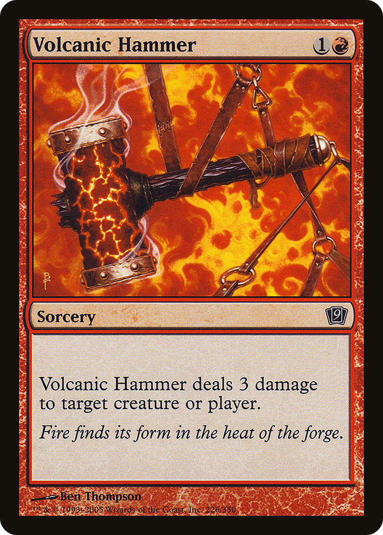 Volcanic Hammer (9ED-226★) - 9th Edition Foil