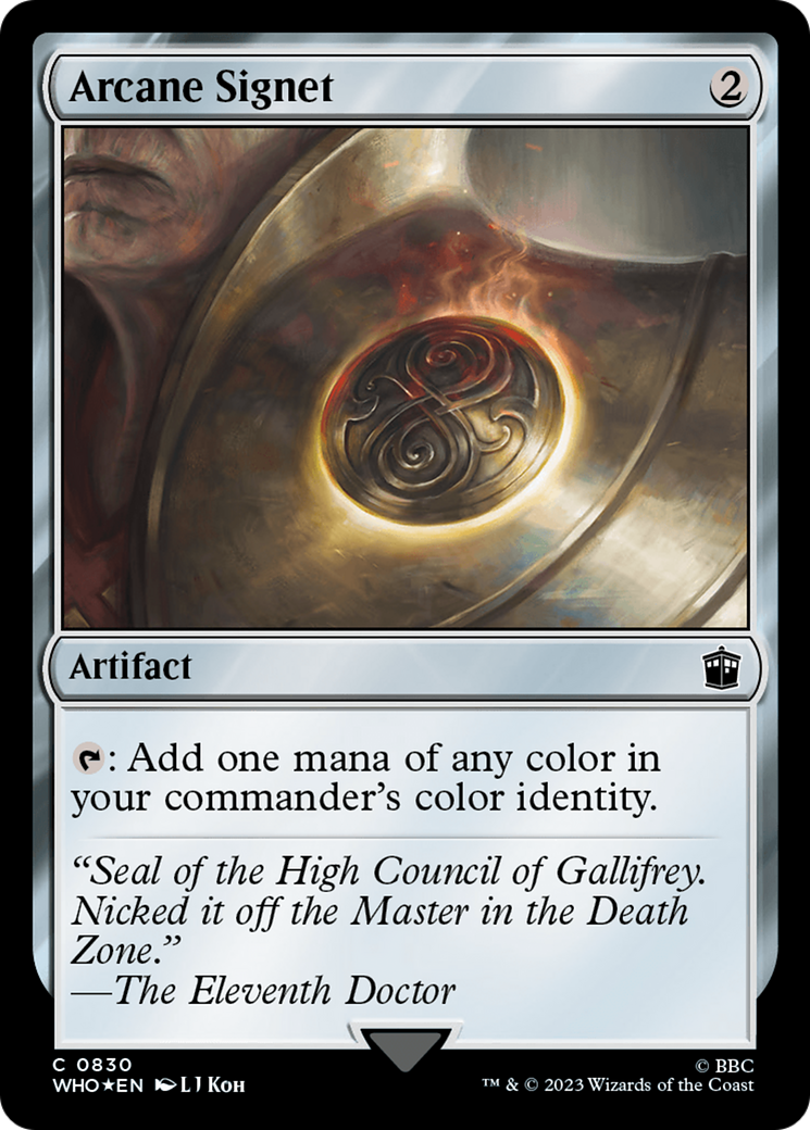 Arcane Signet (Surge Foil) (WHO-830) - Doctor Who Foil