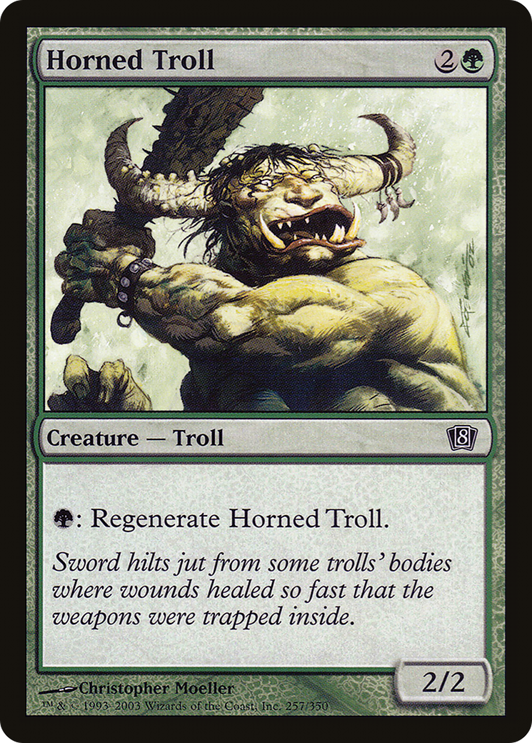 Horned Troll (8ED-257★) - 8th Edition Foil