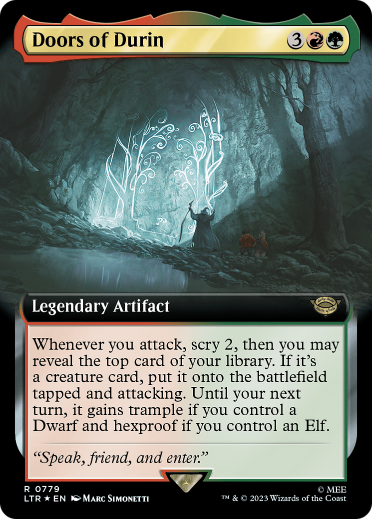 Doors of Durin (Extended Art) (Surge Foil) (LTR-779) - The Lord of the Rings: Tales of Middle-earth: (Extended Art) Foil