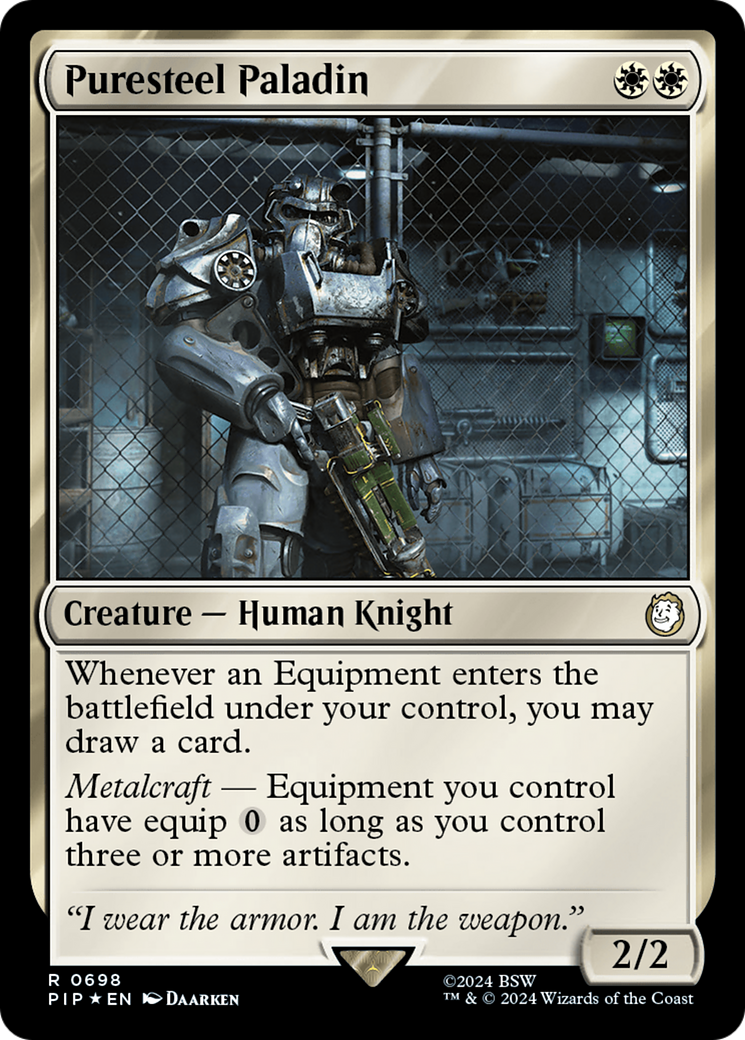 Puresteel Paladin (Surge Foil) (PIP-698) - Fallout Foil
