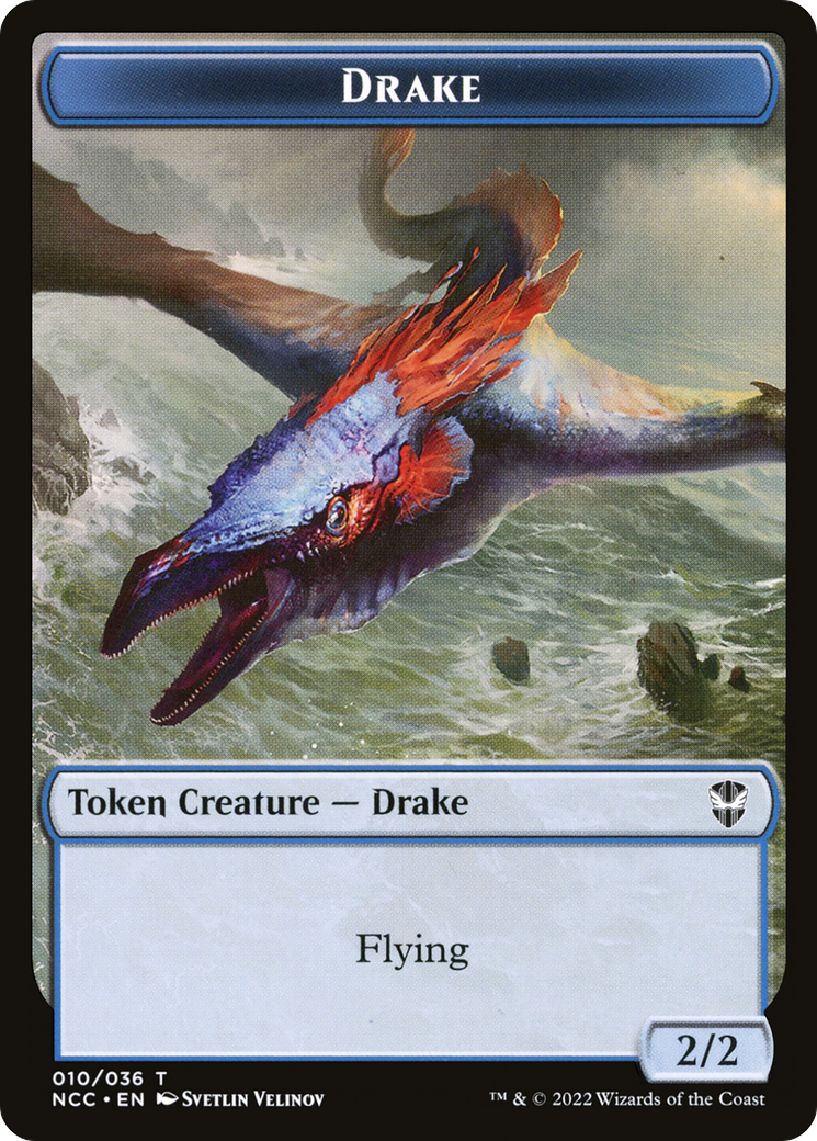 Drake (TNCC-010) - New Capenna Commander Tokens Foil