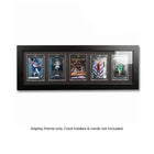 EVORETRO Wooden Display Frame for Magnetic Card Holders- 5 Slot