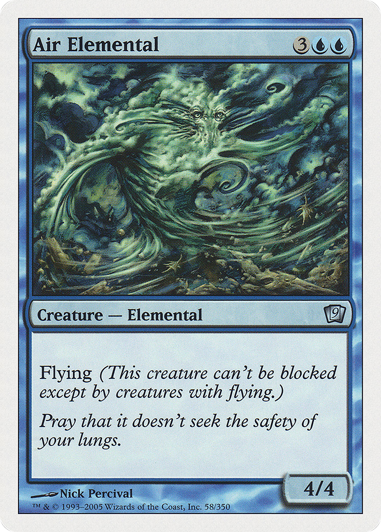Air Elemental (9ED-058) - 9th Edition Foil