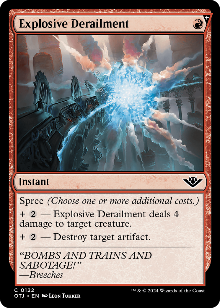 Explosive Derailment (OTJ-122) - Outlaws of Thunder Junction: (spree)
