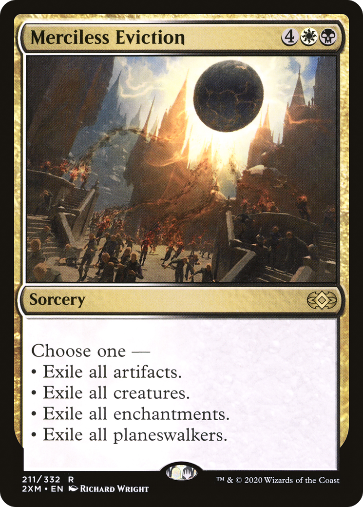 Merciless Eviction (2XM-211) - Double Masters Foil