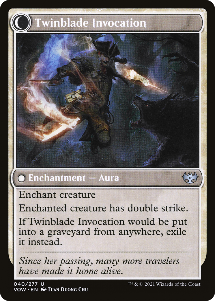 Twinblade Geist (VOW-040) - Innistrad: Crimson Vow: (Double Faced Transform)