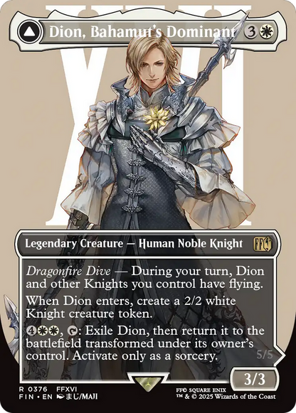 Dion, Bahamut's Dominant (Borderless) (FIN-376) - FINAL FANTASY: (enchantment)