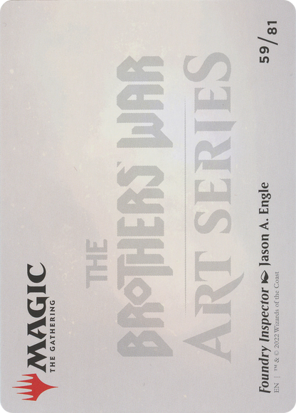 Foundry Inspector // Foundry Inspector (ABRO-059) - The Brothers' War Art Series (Borderless) Foil