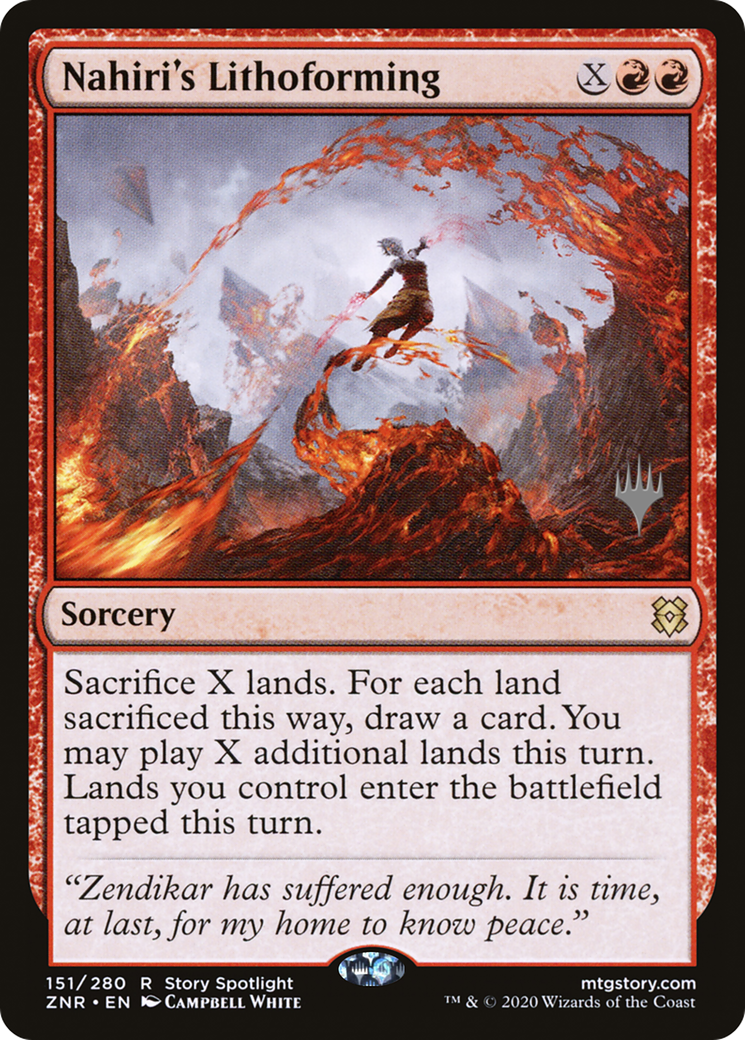 Nahiri's Lithoforming (PPZNR-151) - Zendikar Rising Promos Foil