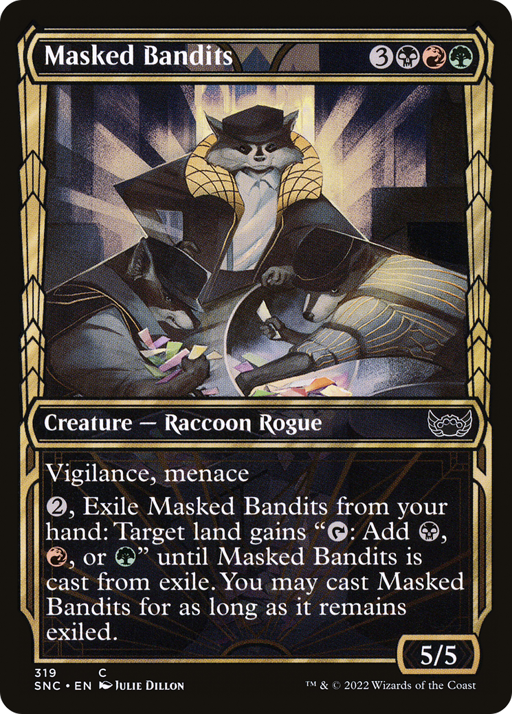 Masked Bandits (Showcase) (SNC-319) - Streets of New Capenna: (Showcase)