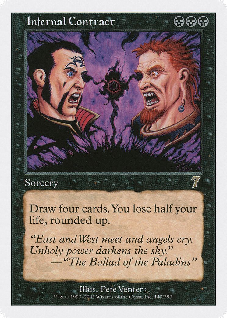 Infernal Contract (7ED-143) - 7th Edition Foil