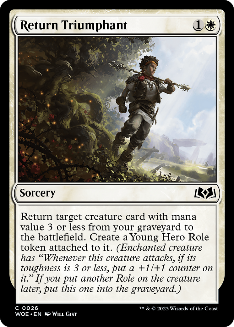Return Triumphant (WOE-026) - Wilds of Eldraine Foil
