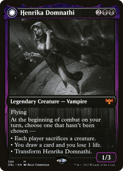 Henrika Domnathi (DBL-386) - Innistrad: Double Feature: (Double Faced Transform)