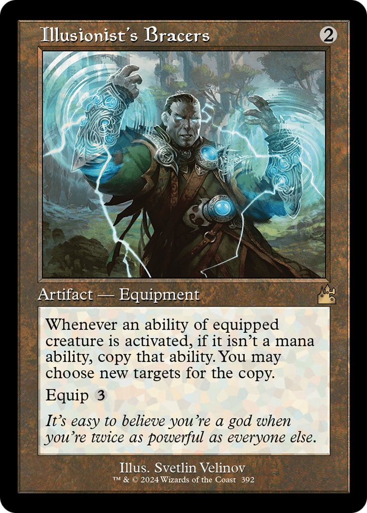 Illusionist's Bracers (Retro Frame) (RVR-392) - Ravnica Remastered Foil