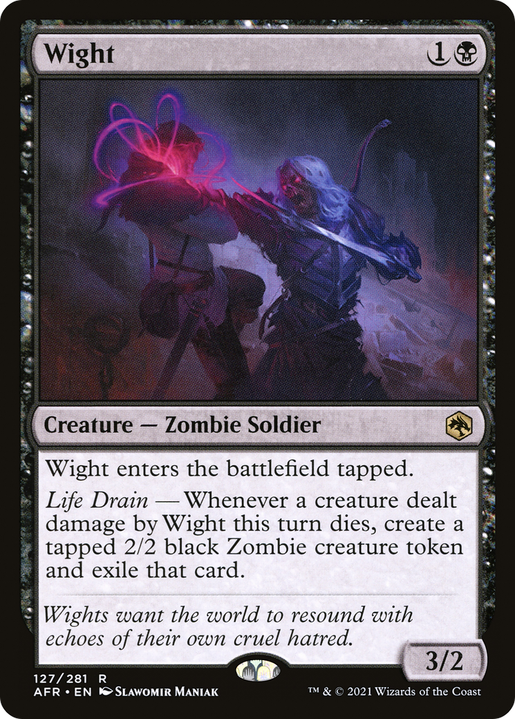 Wight (AFR-127) - Adventures in the Forgotten Realms Foil