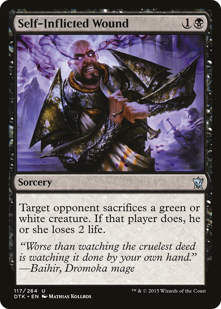 Self-Inflicted Wound (DTK-117) - Dragons of Tarkir Foil