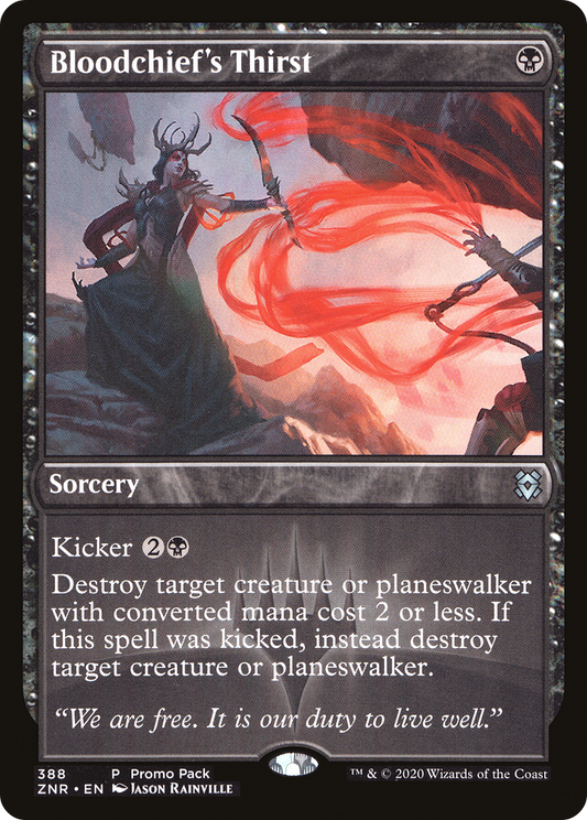 Bloodchief's Thirst (PPZNR-388) - Zendikar Rising Foil