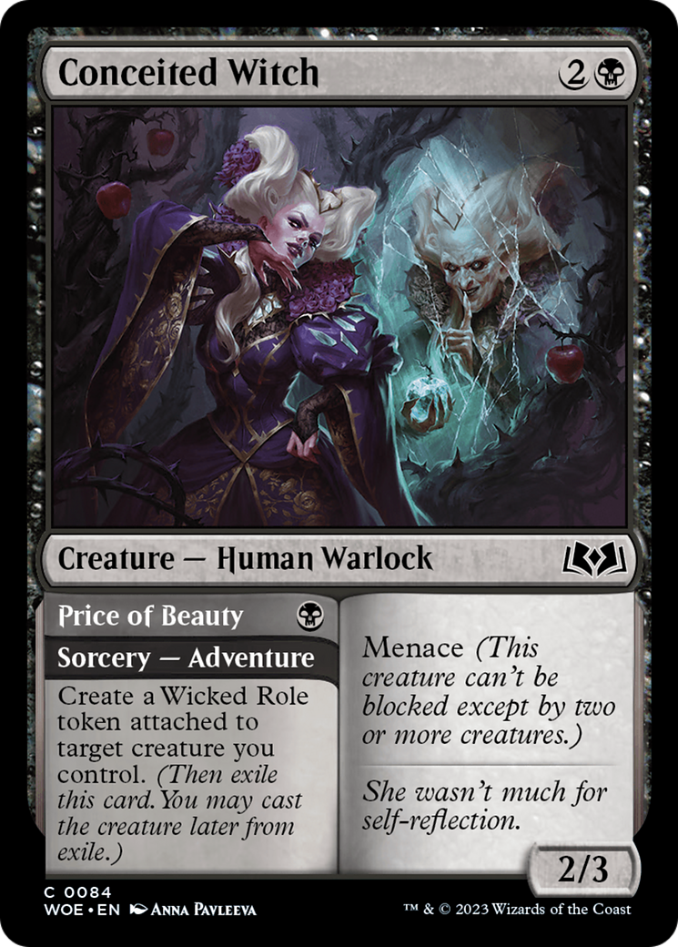 Conceited Witch (WOE-084) - Wilds of Eldraine