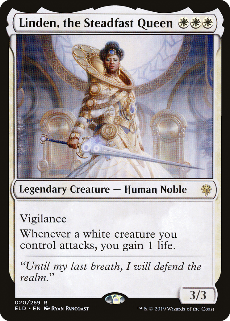 Linden, the Steadfast Queen (ELD-020) - Throne of Eldraine