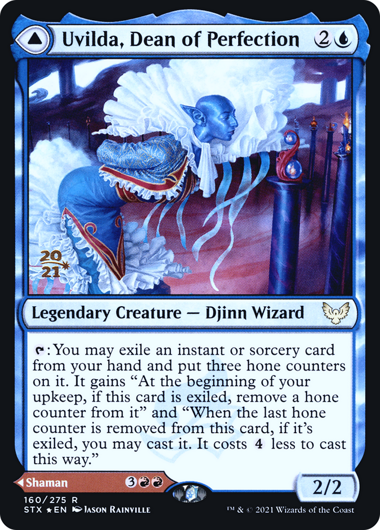 Uvilda, Dean of Perfection (PRE-160S) - Strixhaven: School of Mages Promos Foil