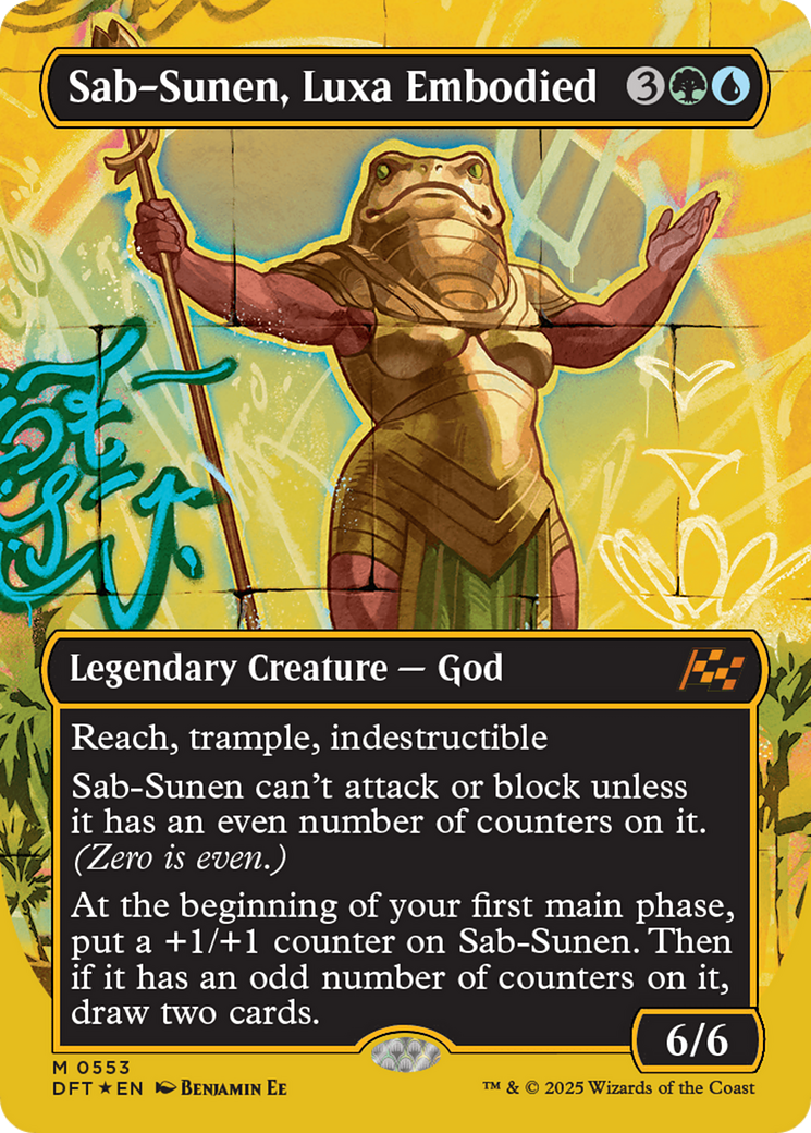 Sab-Sunen, Luxa Embodied (Borderless) (First-Place Foil) (DFT-553) - Aetherdrift Foil