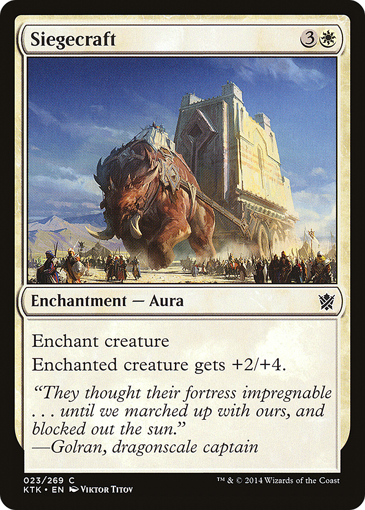 Siegecraft (KTK-023) - Khans of Tarkir Foil