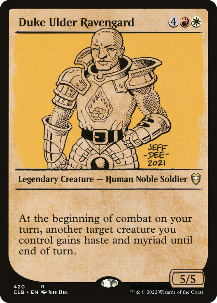 Duke Ulder Ravengard (Showcase) (CLB-420) - Commander Legends: Battle for Baldur's Gate: (Showcase) Foil