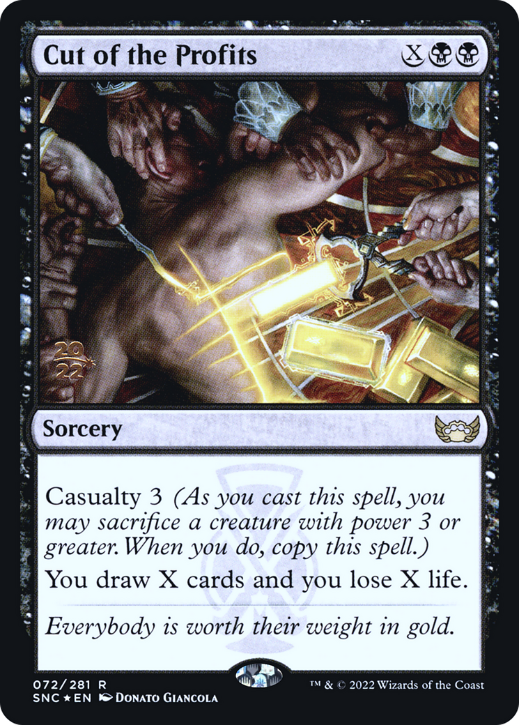 Cut of the Profits (PRE-72S) - Streets of New Capenna Promos Foil