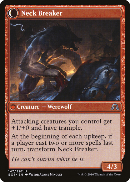 Breakneck Rider (SOI-147) - Shadows over Innistrad: (Double Faced Transform) Foil