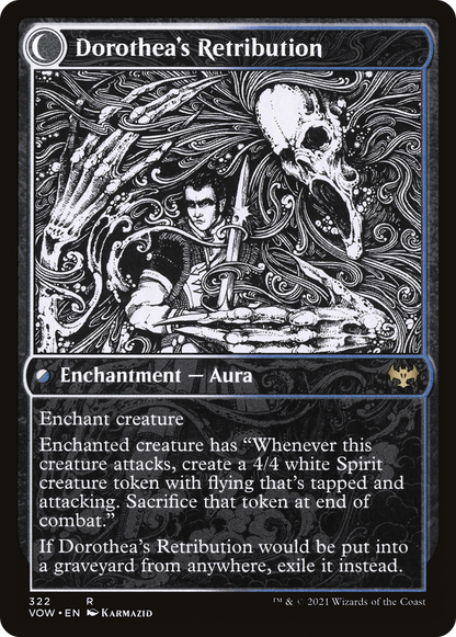 Dorothea, Vengeful Victim (Showcase) (VOW-322) - Innistrad: Crimson Vow: (Showcase, Double Faced Transform) Foil